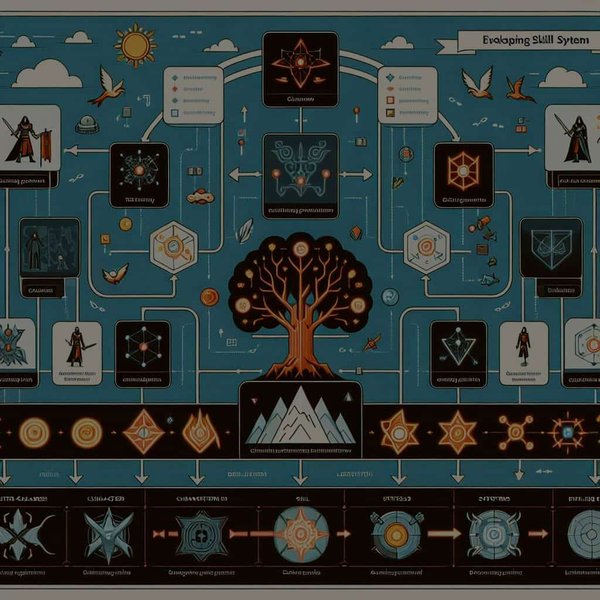 Quels sont les principes pour développer un système de compétences évolutif dans un MMORPG?